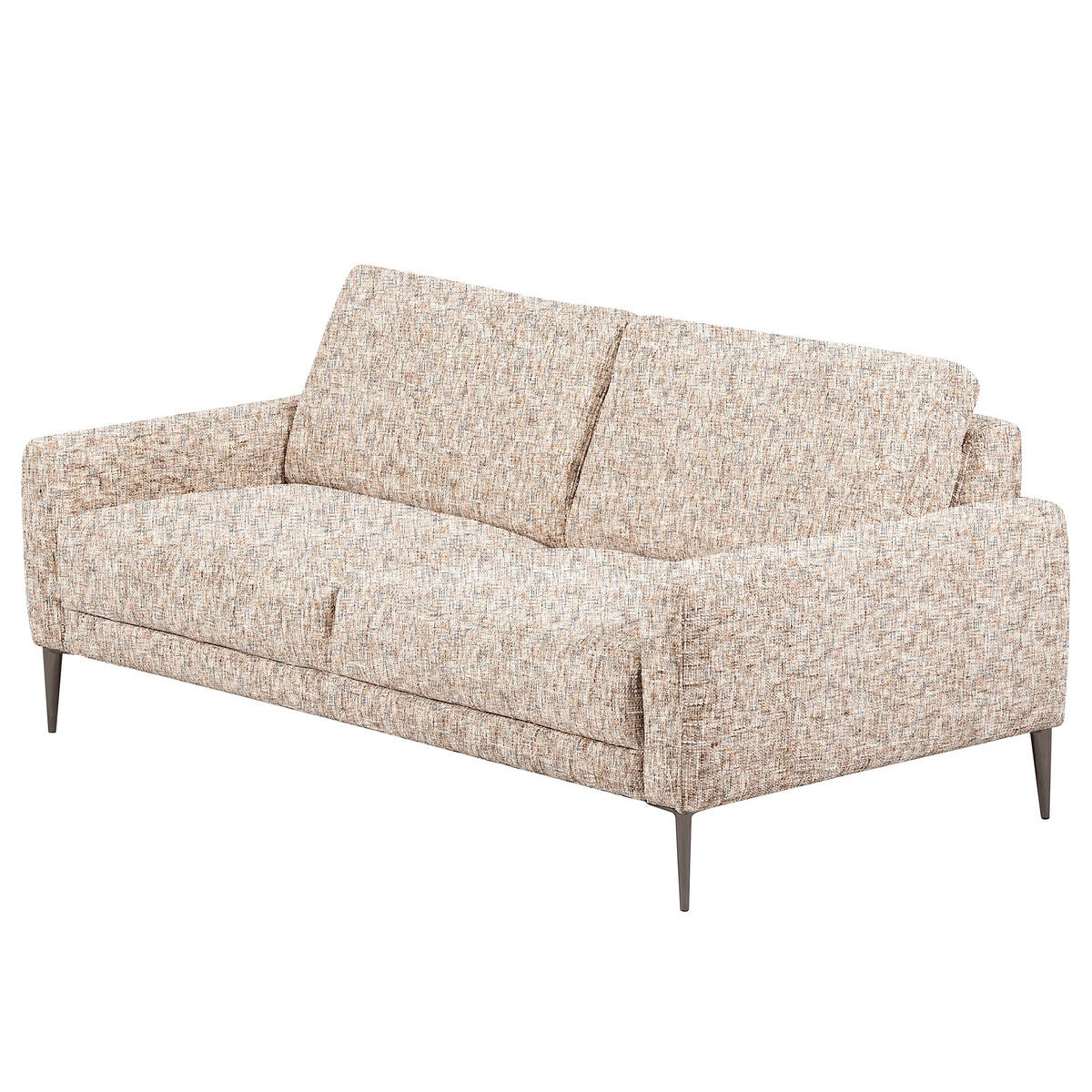3-SITZER-SOFA Webstoff Blau, Gelb, Rot, Weiss  - Blau/Weiss, Design, Textil/Metall (187/85/92cm) - Livetastic