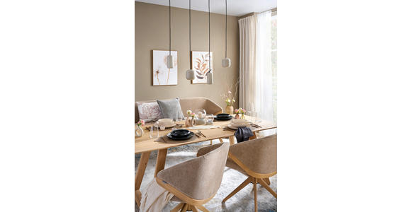 HÄNGELEUCHTE 90/12,5/150 cm  - Sandfarben, Basics, Metall (90/12,5/150cm) - Dieter Knoll