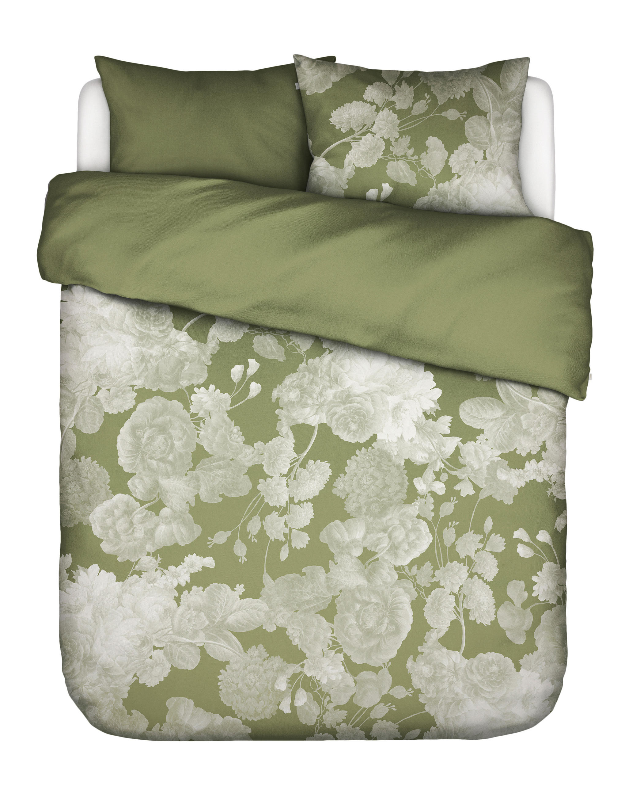 POSTELJINA 200/200 cm saten zelena  - zelena, Konvencionalno, tekstil (200/200cm) - Essenza