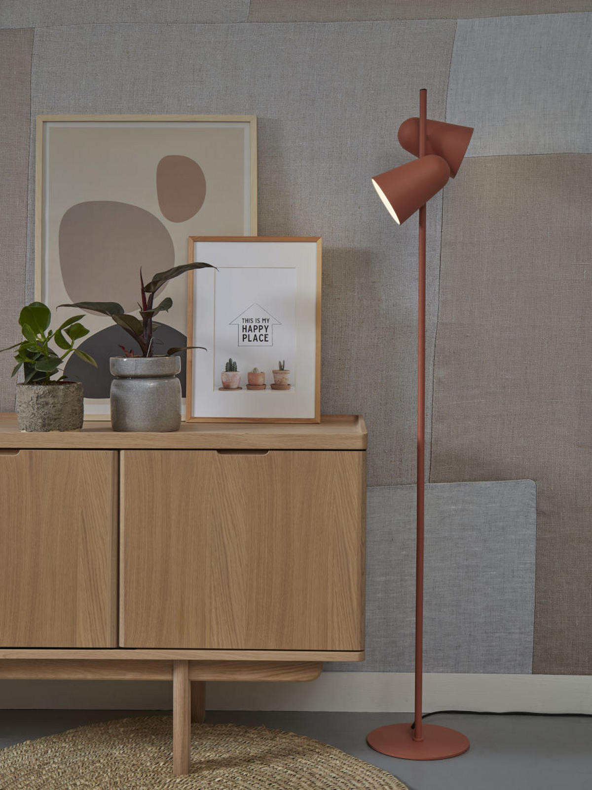 STEHLEUCHTE Salamanca 28/145 cm   - Terracotta, Basics, Metall (28/145cm) - It's about Romi