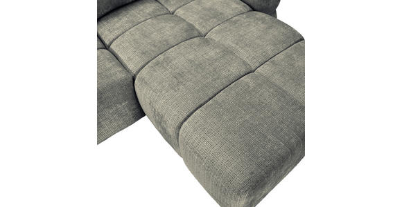 ECKSOFA  in Chenille Dunkelgrau  - Dunkelgrau/Schwarz, KONVENTIONELL, Kunststoff/Textil (283/180cm) - Carryhome
