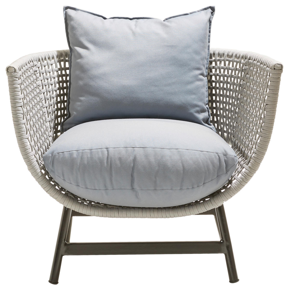 LOUNGESESSEL Schwarz, Hellgrau  - Hellgrau/Schwarz, MODERN, Kunststoff/Textil (90/75/70cm) - Jan Kurtz