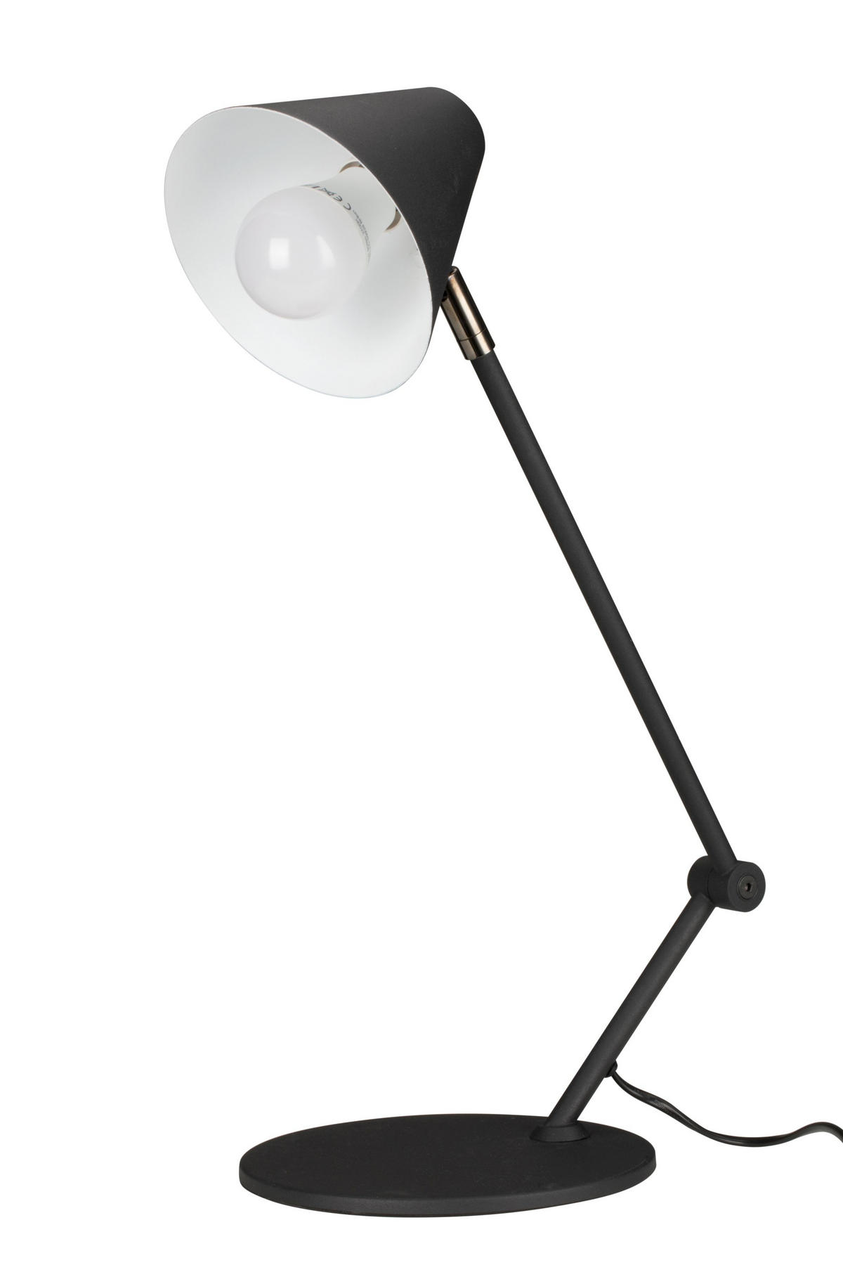 TISCHLEUCHTE 45/20/30-60 cm   - Schwarz, Design, Metall (45/20/30-60cm) - Novel