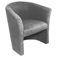 SESSEL in Mikrofaser Hellgrau  - Hellgrau/Schwarz, KONVENTIONELL, Kunststoff/Textil (68/78/65cm) - Boxxx