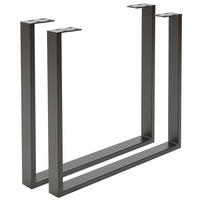 TISCHGESTELL 78/7,5/72 cm Metall Schwarz  - Schwarz, Design, Metall (78/7,5/72cm) - Valdera