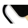 LED-TAKLAMPA Memphis 22 W 30/30/6 cm  - svart/naturfärgad, Lifestyle, metall/trä (30/30/6cm) - Novel