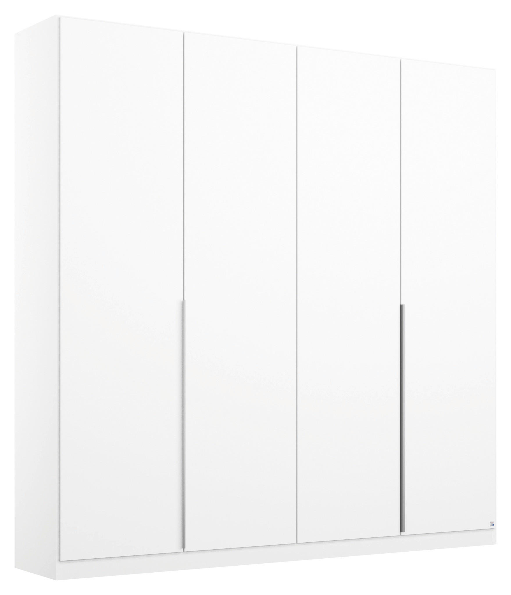 DULAP CU UȘI ROTATIVE alb  - alb/culoare aluminiu, Modern, metal/material pe bază de lemn (181/229/54cm) - Modern Living