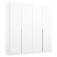 ORMAR S KLASIČNIM VRATIMA bijela   - bijela/boje aluminija, Moderno, drvni materijal/metal (181/229/54cm) - Modern Living