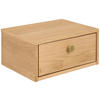 NACHTTISCH 40/18/30 cm  in furniert Eichefarben  - Eichefarben/Goldbraun, Modern, Holzwerkstoff/Metall (40/18/30cm) - MID.YOU