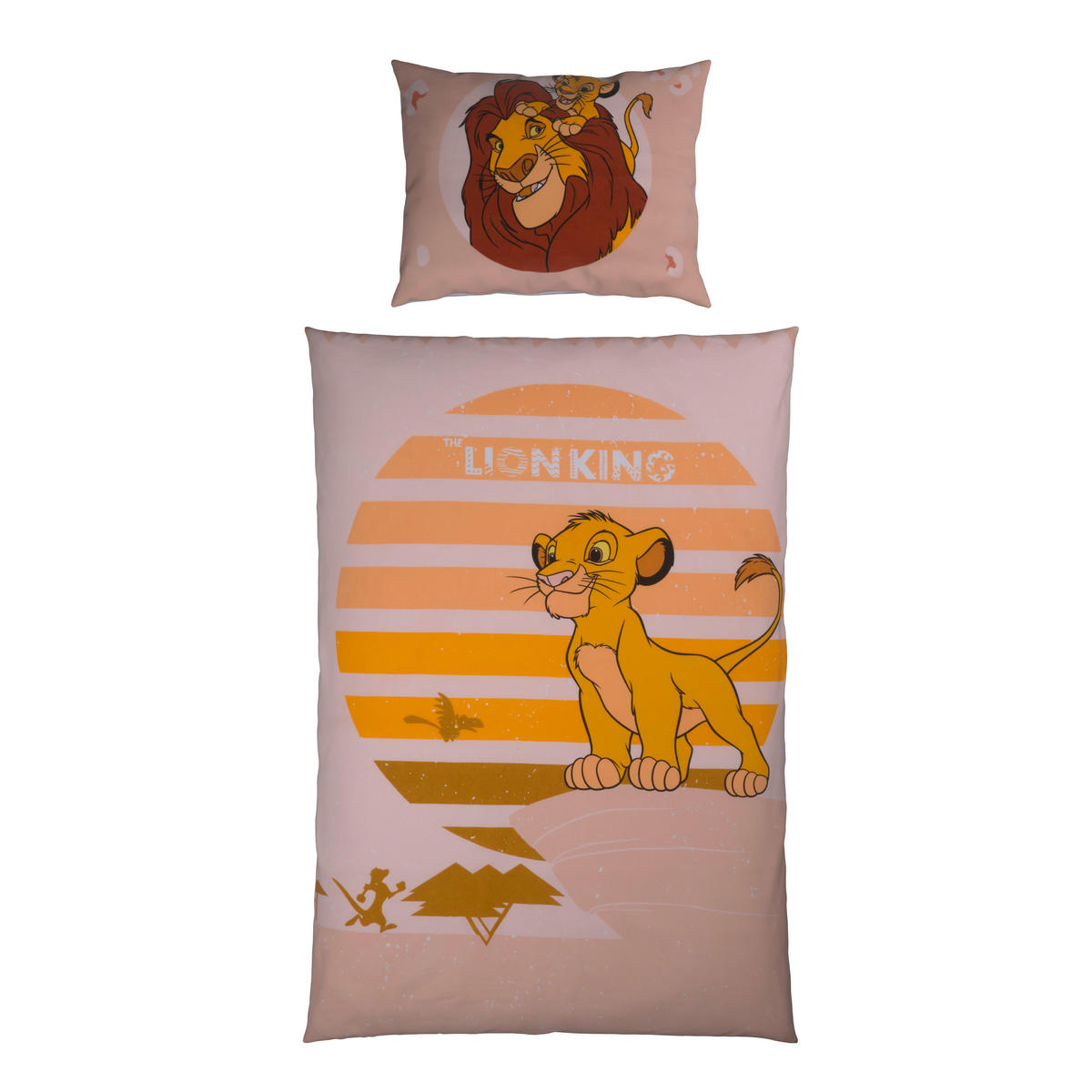 BABYBETTWÄSCHE König der Löwen Fotogewebe 100/135 cm  - Multicolor, Trend, Textil (100/135cm) - Disney