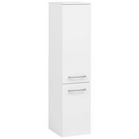 MIDISCHRANK 30/130/35 cm  - Weiss/Edelstahlfarben, Konventionell, Holzwerkstoff/Metall (30/130/35cm) - Held