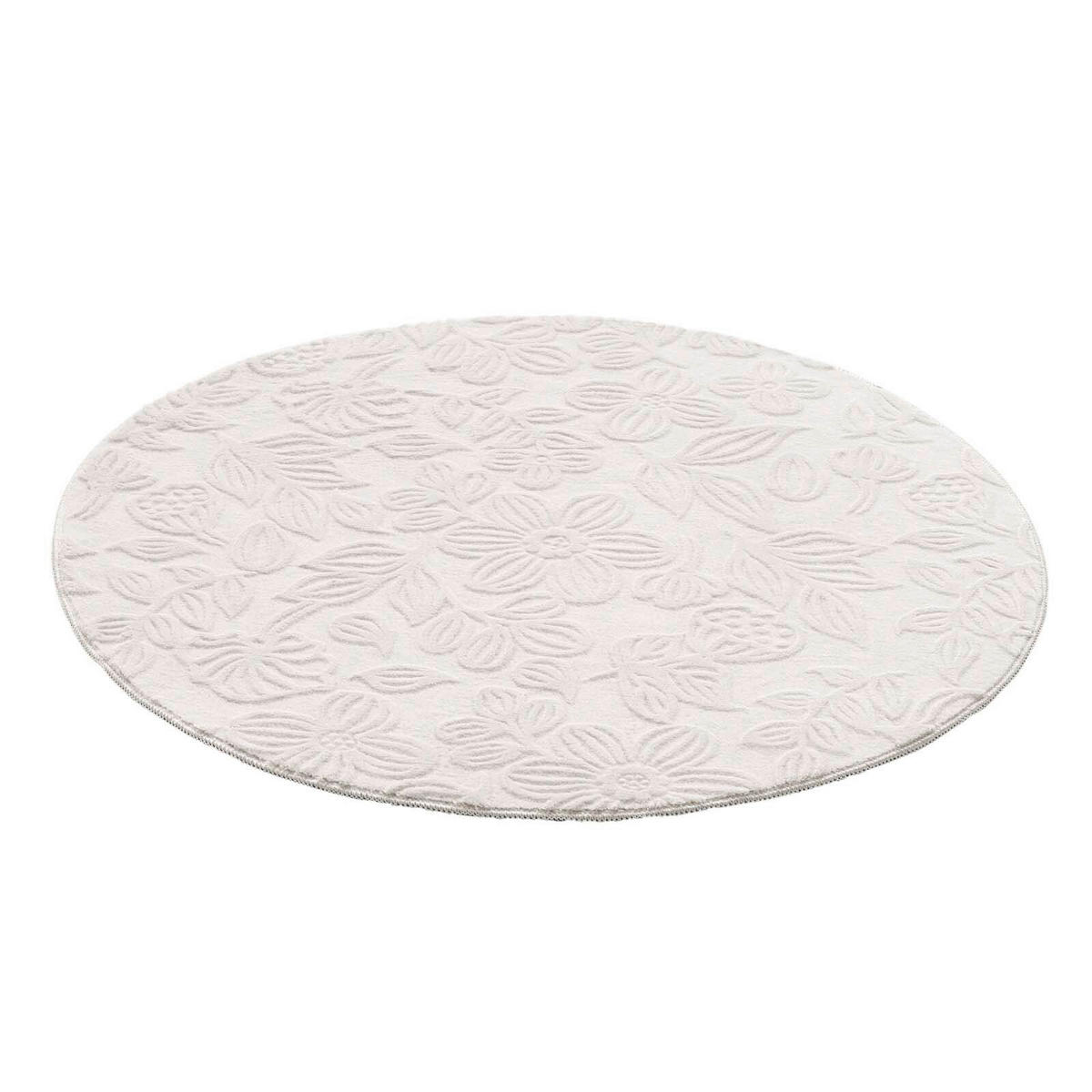 WEBTEPPICH 120 cm Stilo Creme rund  - Creme, Basics, Textil (120cm) - Novel