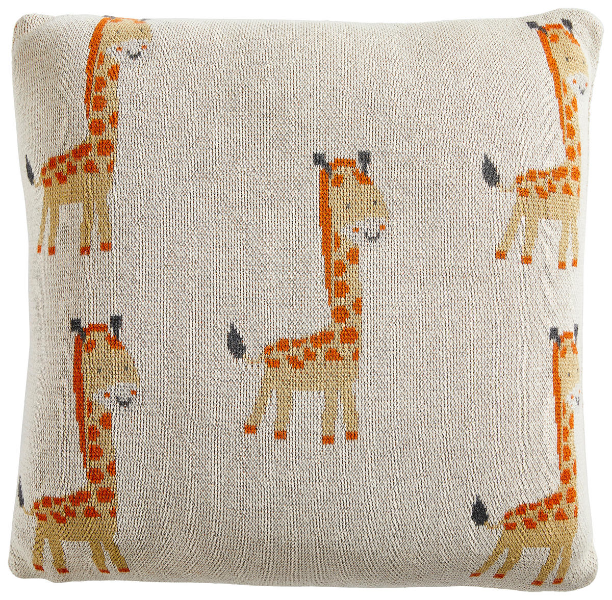 KINDERKISSEN 40/40 cm  - Weiß/Orange, Trend, Textil (40/40cm) - Avelia