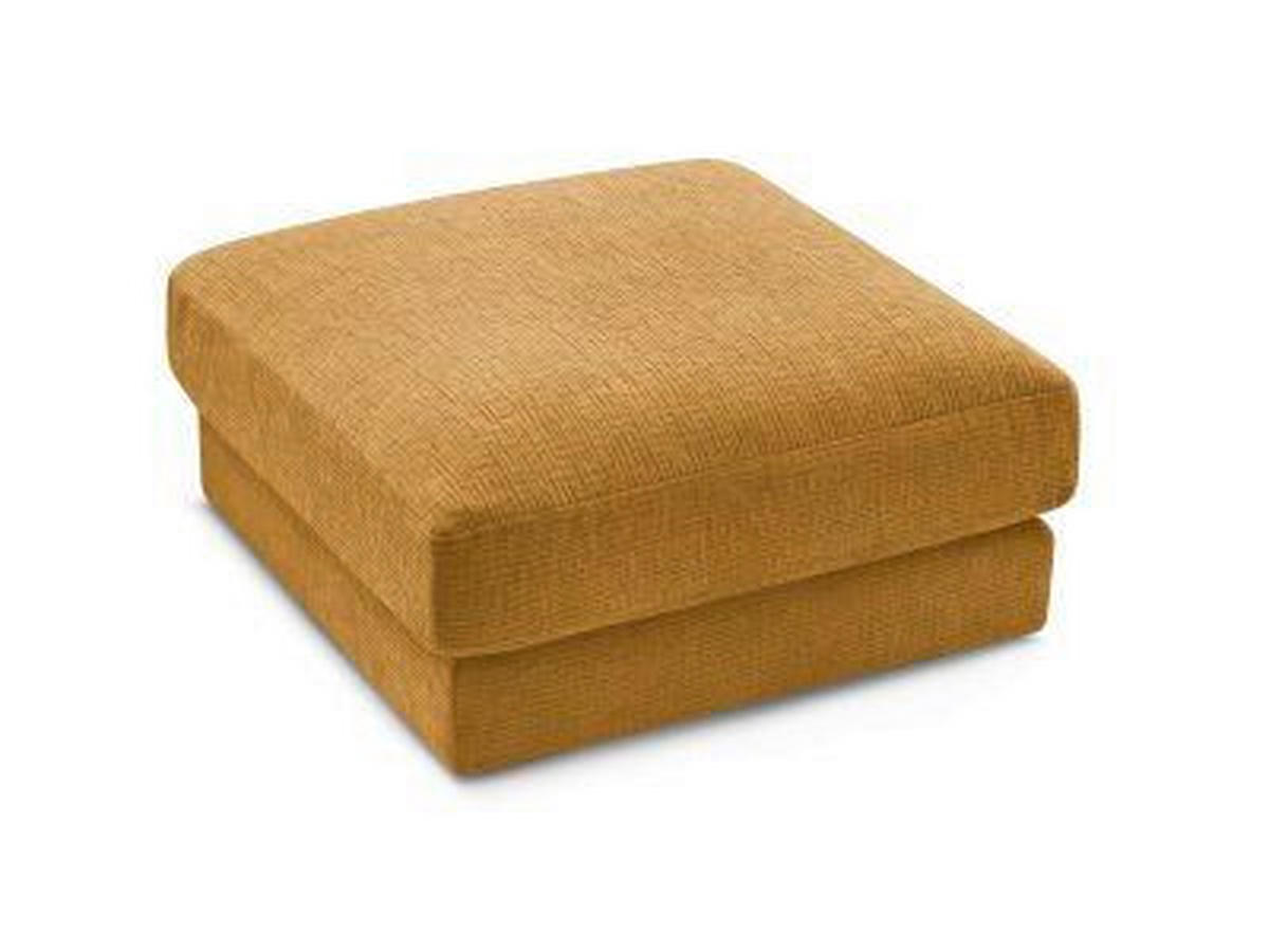 HOCKER LEONARD Struktur Gelb  - Gelb/Schwarz, MODERN, Kunststoff/Textil (86/43/86cm)