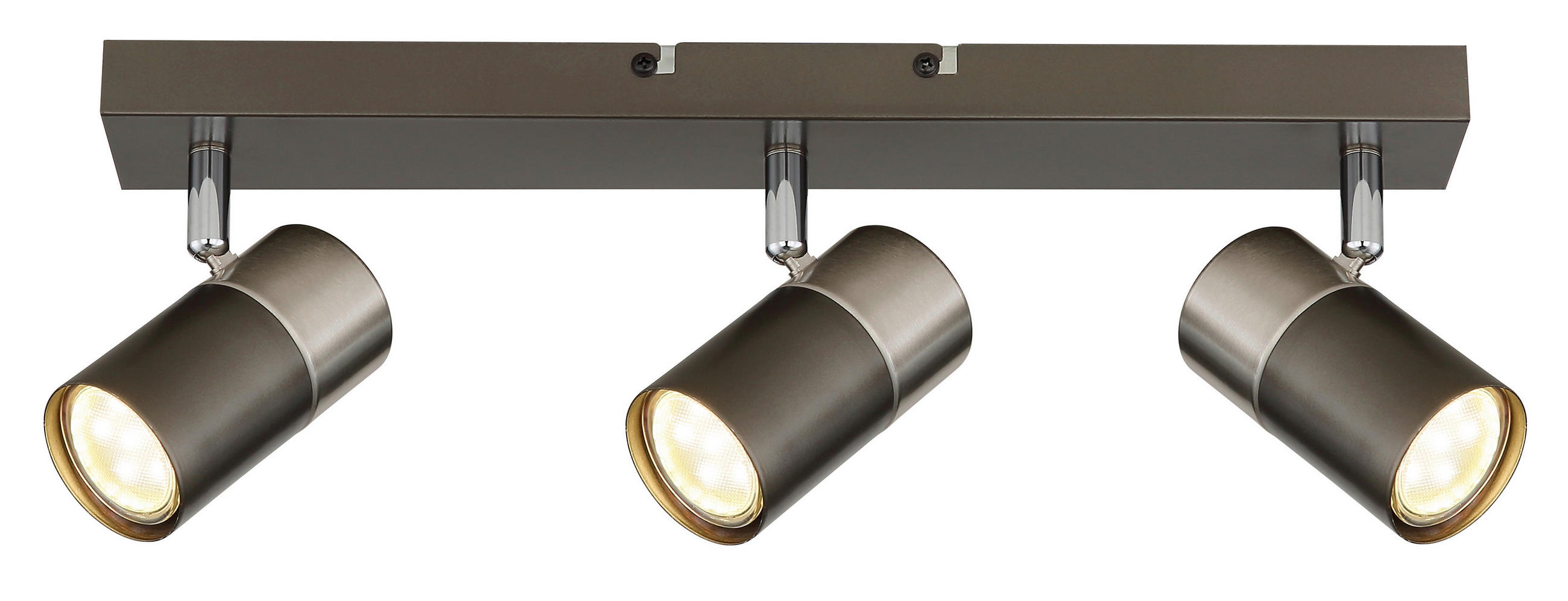 STRAHLER Solin 41/6/12 cm  - Schwarzchrom/Nickelfarben, Design, Metall (41/6/12cm) - Globo