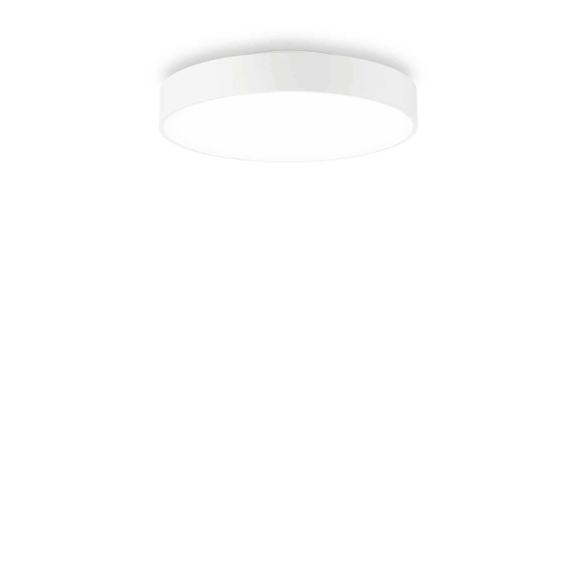 LED-DECKENLEUCHTE Halo PL 35/9 cm  - Weiß, Basics, Metall (35/9cm) - Ideal Lux
