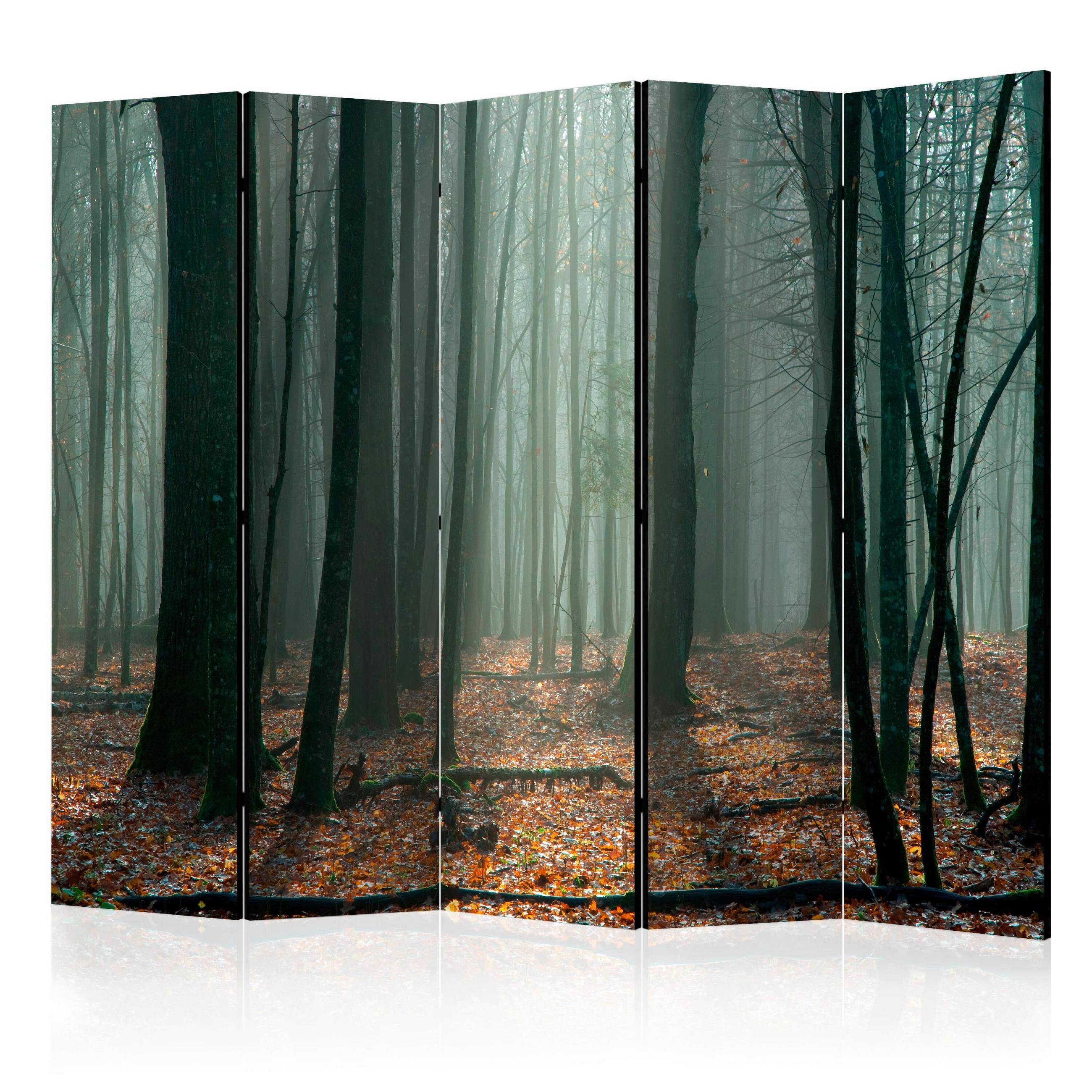 SKÄRMVÄGG  i trä, plast, textil  mörkgrön, mintgrön  - mintgrön/mörkgrön, Basics, trä/textil (225/172/3cm) - artgeist