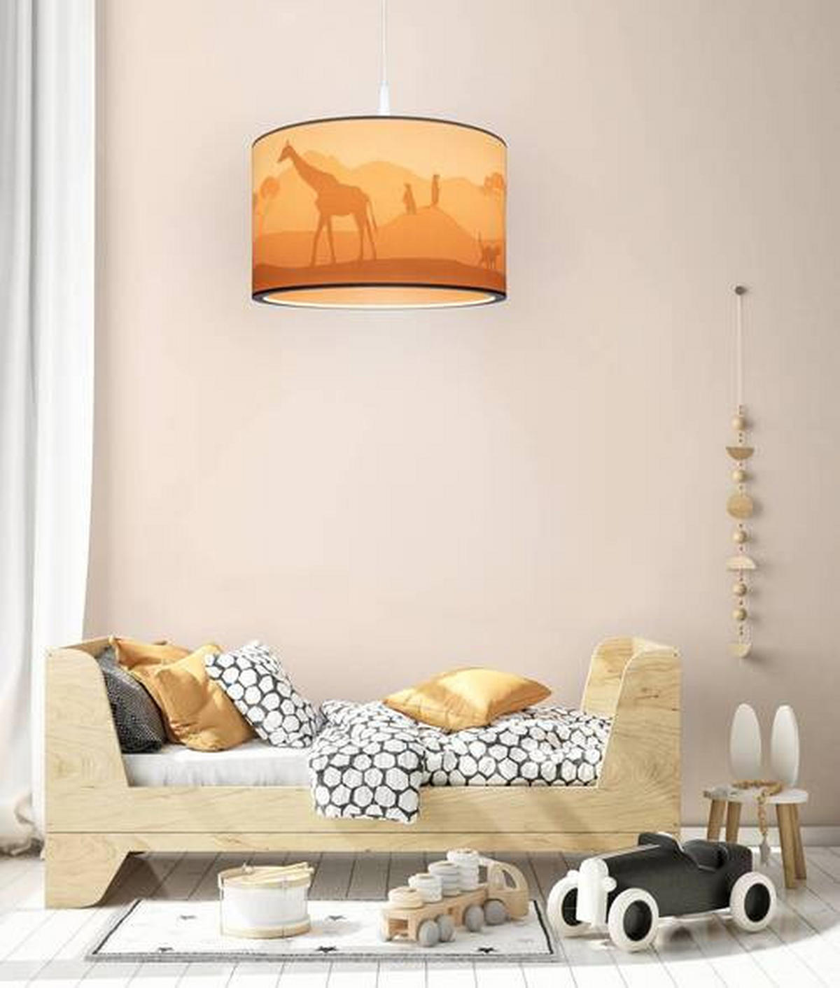 KINDERHÄNGELEUCHTE 40/25 cm   - Orange, Basics, Kunststoff (40/25cm)