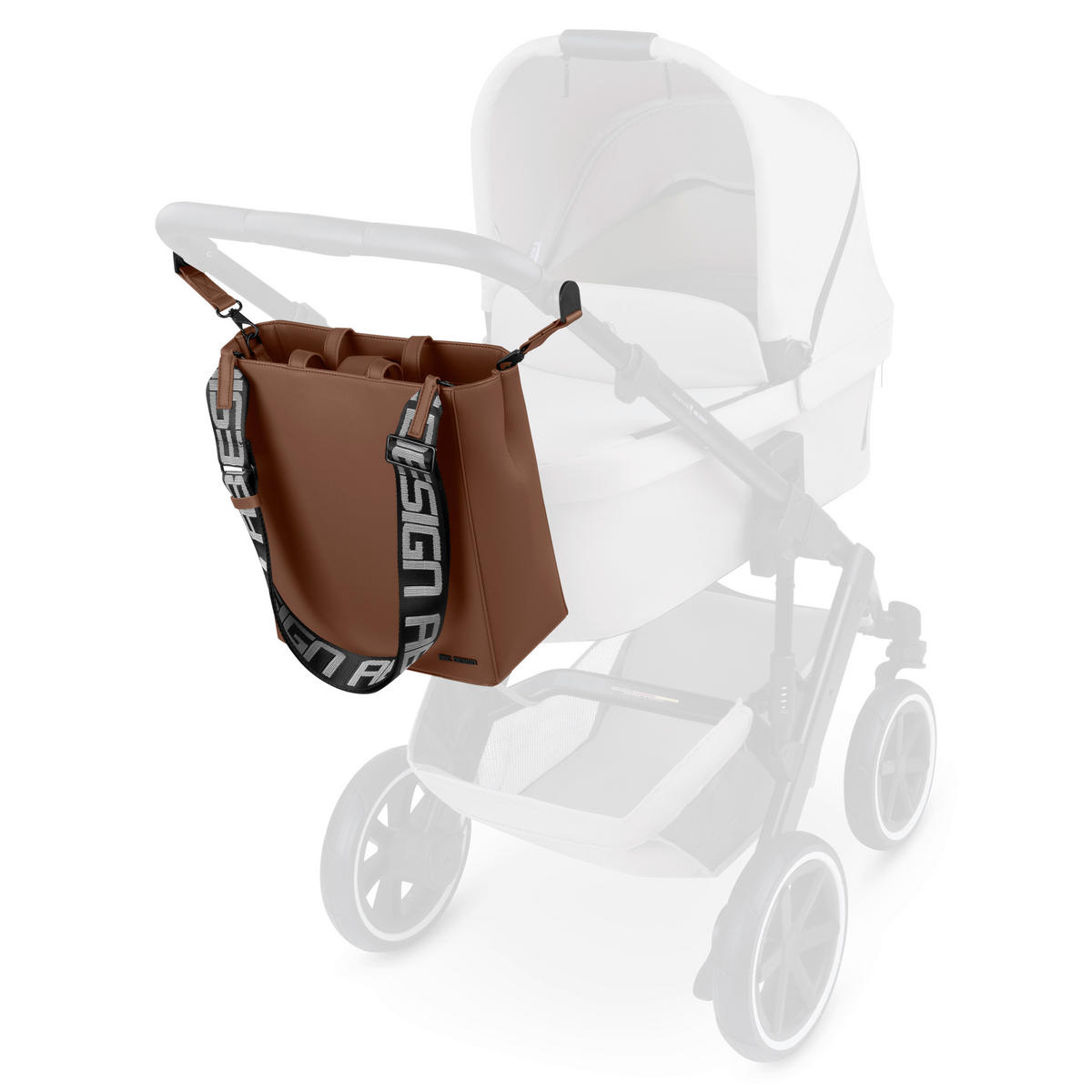 WICKELTASCHE Tote Bag Daily  - Dunkelbraun, Basics, Textil (15/29,5/34,5cm) - ABC Design