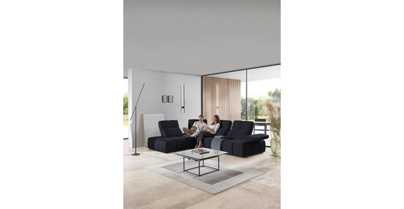 ECKSOFA in Struktur Schwarz 233/313 cm - Schwarz, Design, Kunststoff/Textil (233/313cm) - Emilio Belluti