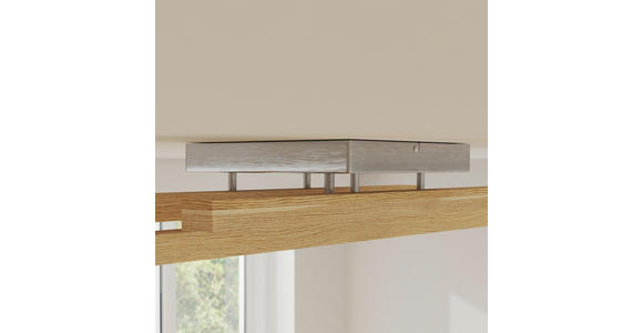 LED-DECKENLEUCHTE 100/25/12,5 cm   - Eichefarben, LIFESTYLE, Holz/Kunststoff (100/25/12,5cm) - Novel