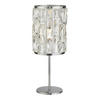 KRISTALL-TISCHLEUCHTE 19,5/47/19,5 cm   - Klar/Chromfarben, Design, Glas/Metall (19,5/47/19,5cm)