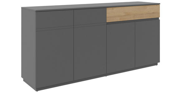 SIDEBOARD  180/85/42 cm 1 Schublade(n)  - Anthrazit, KONVENTIONELL, Holzwerkstoff (180/85/42cm) - Carryhome