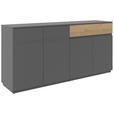 SIDEBOARD  in 180/85/42 cm  - Anthrazit, KONVENTIONELL, Holzwerkstoff (180/85/42cm) - Carryhome