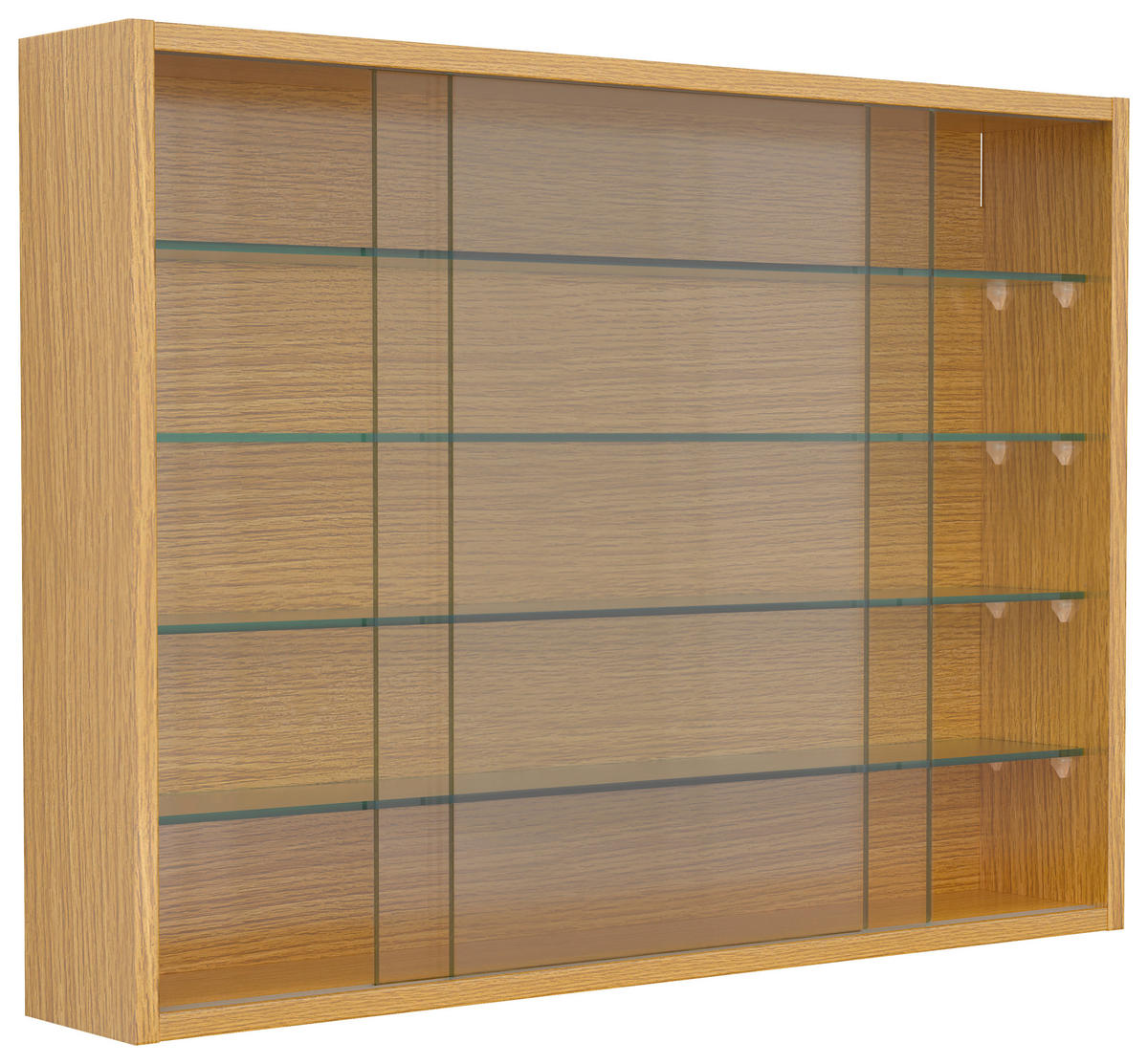 HÄNGEVITRINE in Honigeiche  - Honigeiche, Design, Glas/Holzwerkstoff (75/55/12cm) - MID.YOU