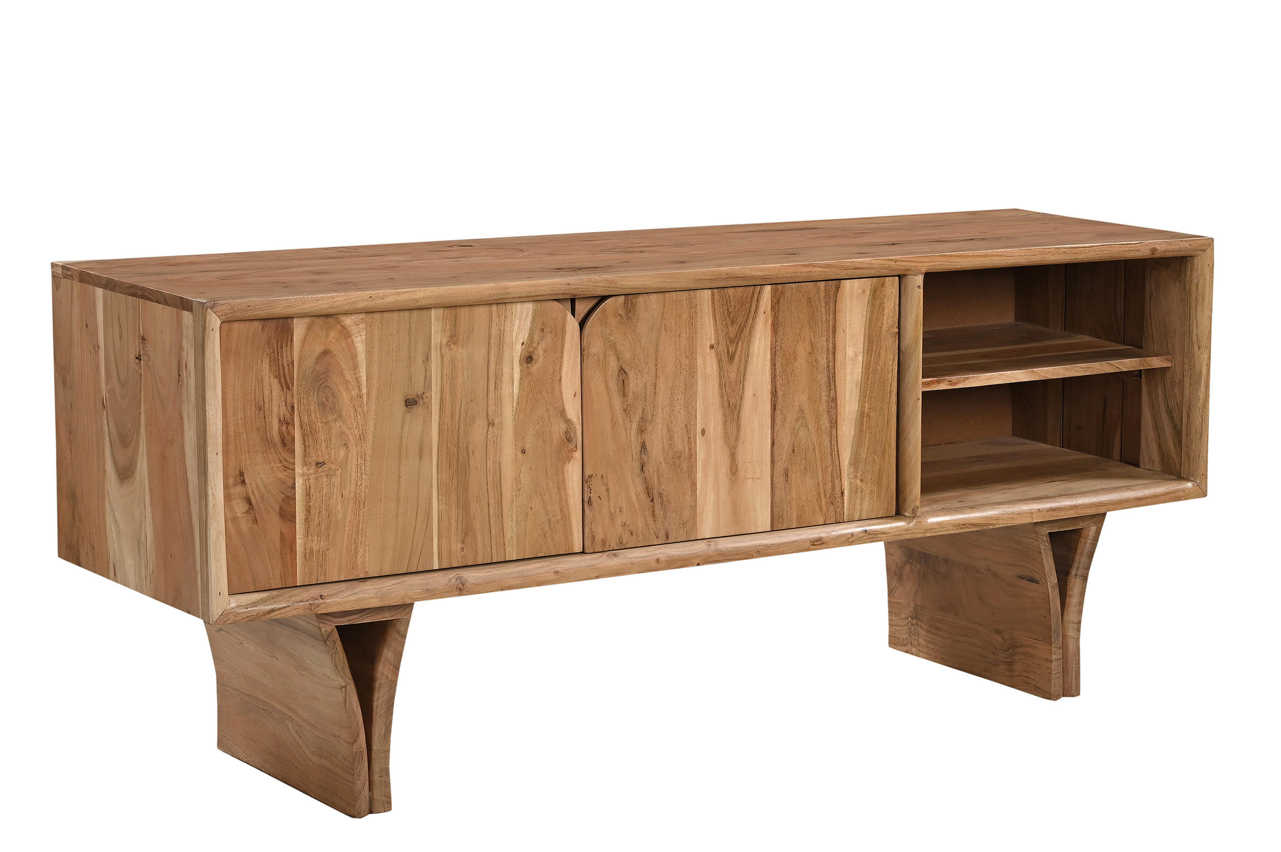 LOWBOARD  145/60/40 cm   - Naturfarben, Design, Holz (145/60/40cm) - MID.YOU