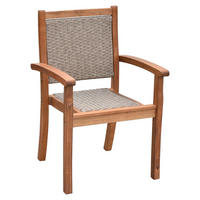 STAPELSTUHL Akazie Naturfarben  - Naturfarben, MODERN, Holz/Kunststoff (58/88,5/57cm) - Gardenson