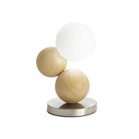 NAMIZNA LED-SVETILKA  Micky   13/15/23,5 cm          - barva oreha/barve niklja, Design, kovina/steklo (13/15/23,5cm)