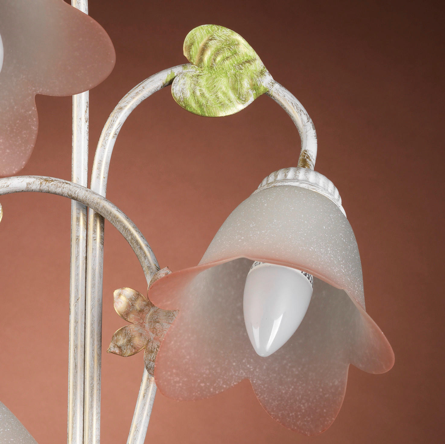 WANDLEUCHTE 30/25/50 cm   - Weiß, Natur, Glas/Metall (30/25/50cm)