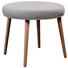 HOCKER in Holz, Textil Grau, Naturfarben, Hellgrau - Blau/Hellgrau, Design, Holz/Textil (55/45cm) - Carryhome HOCKER in Holz, Textil Grau, Naturfarben, Hellgrau - Blau/Hellgrau, Design, Holz/Textil (55/45cm) - Carryhome