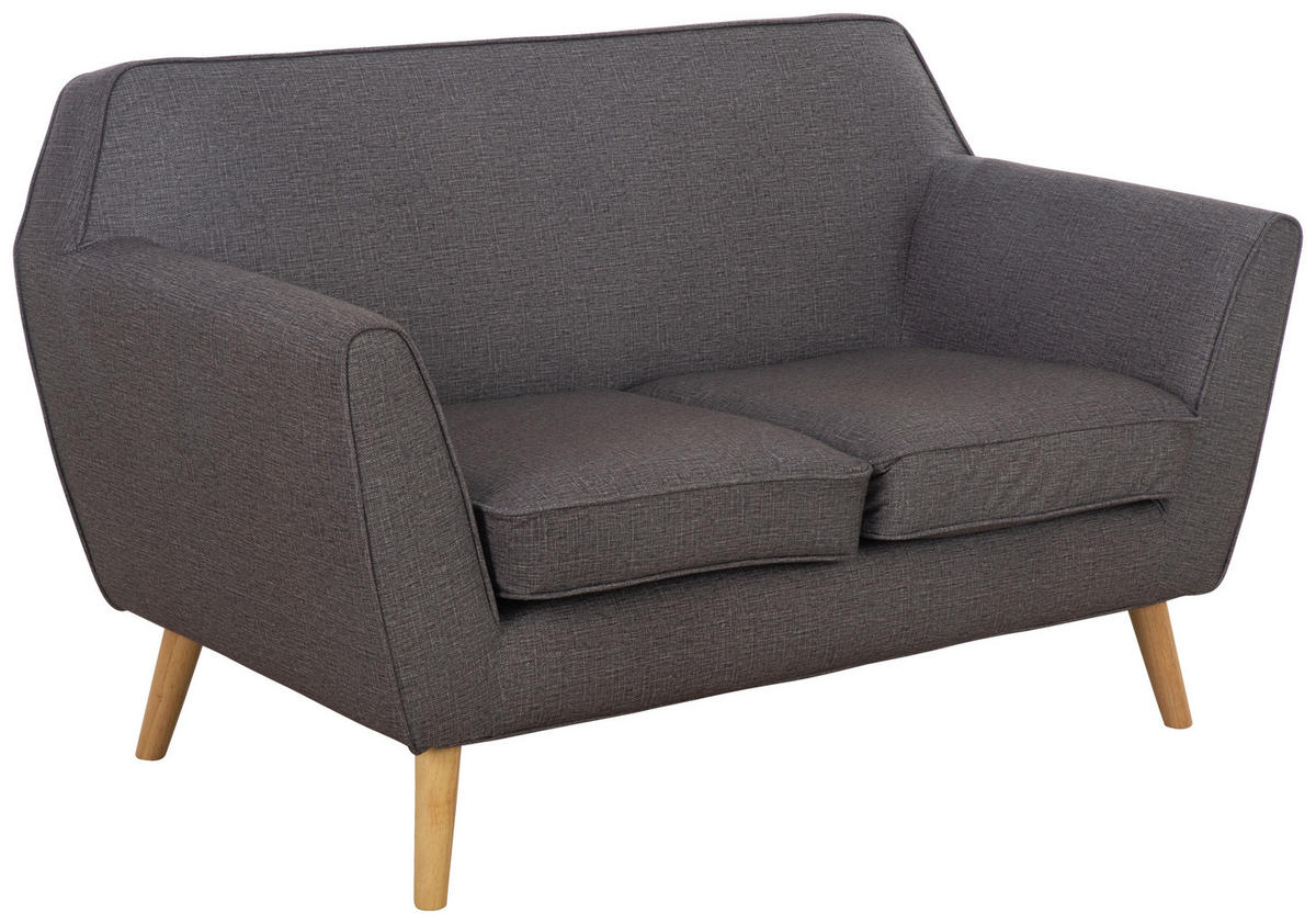 SEDACIA ZOSTAVA, textil, tmavosivá - prírodná farba/tmavosivá, Modern, drevo/textil (178.5/83/79cm) - P & B