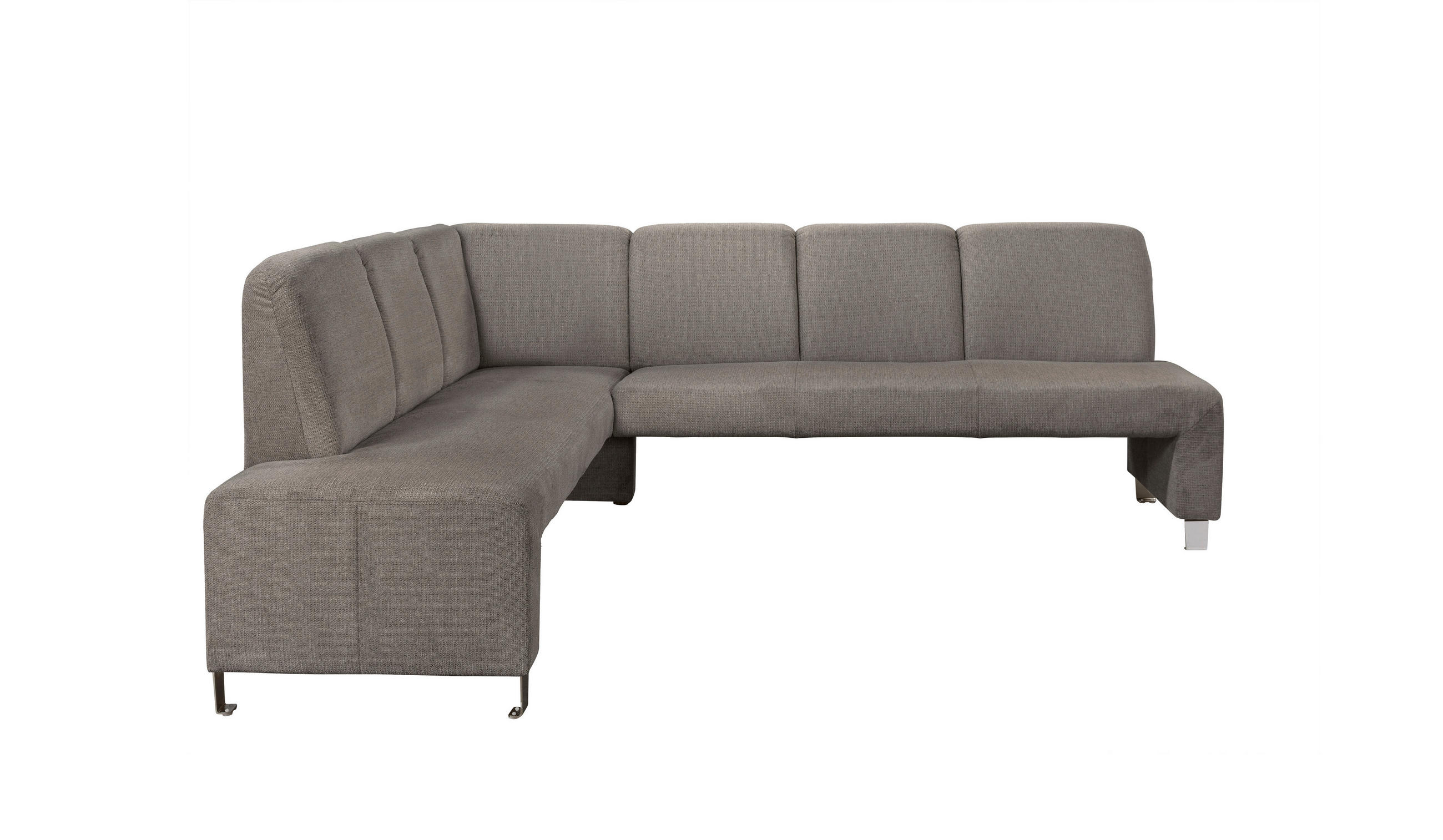 KLUPA KUTNA  smeđa  drvo, tekstil, drvni materijal      - srebrne boje/smeđa, Moderno, drvni materijal/drvo (263/198cm) - Livetastic