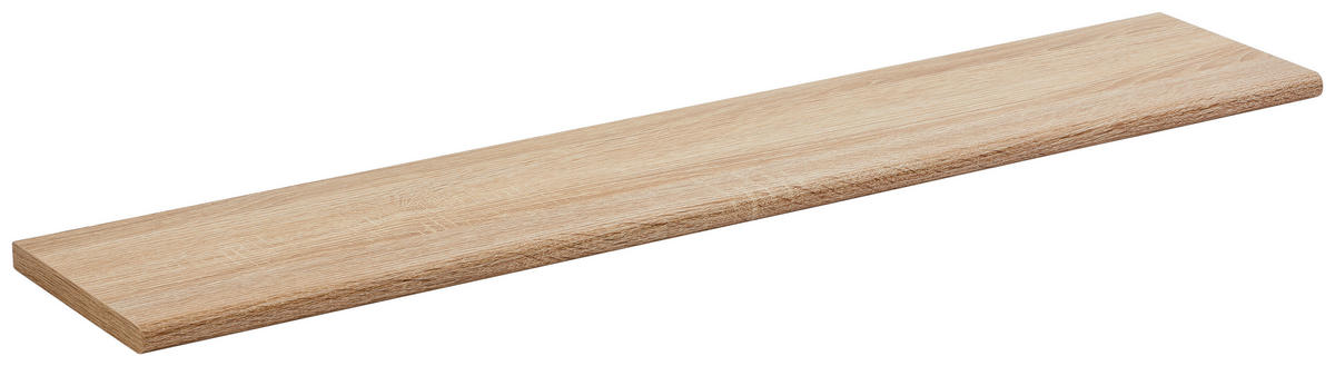 ZIDNA POLICA - boja hrasta, Konvencionalno, pločasti materijal (90/1,8/18cm) - Xora