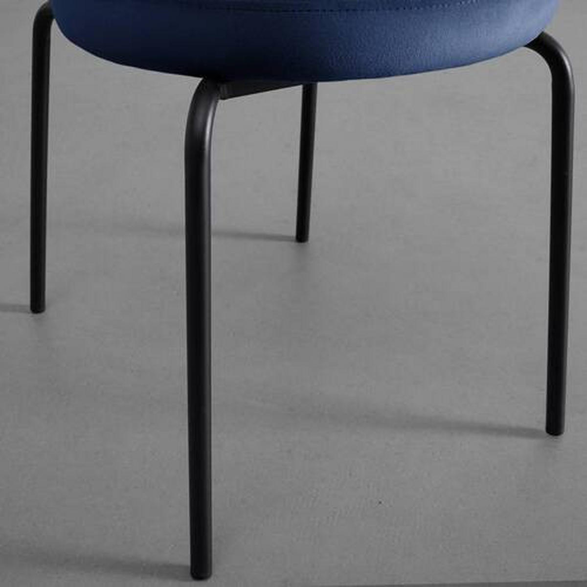 STUHL - Blau/Schwarz, MODERN, Holz/Textil (51/82/63cm) - Bessagi Home