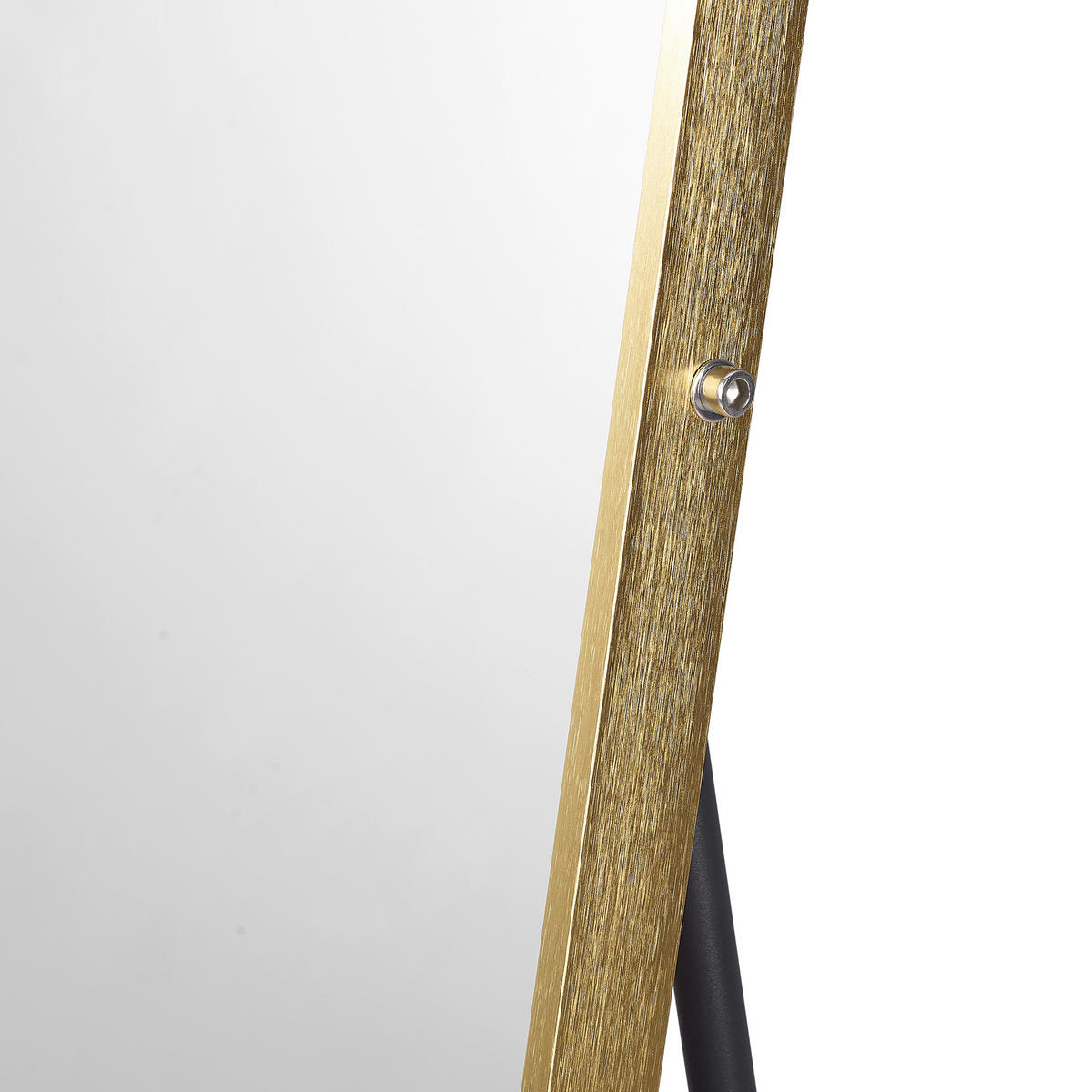 STANDSPIEGEL 50/160/2 cm  - Goldfarben, Design, Glas/Metall (50/160/2cm) - Livetastic