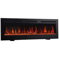 ELEKTROKAMIN - Schwarz, Basics, Glas/Metall (91,4/46,6/11,39cm)