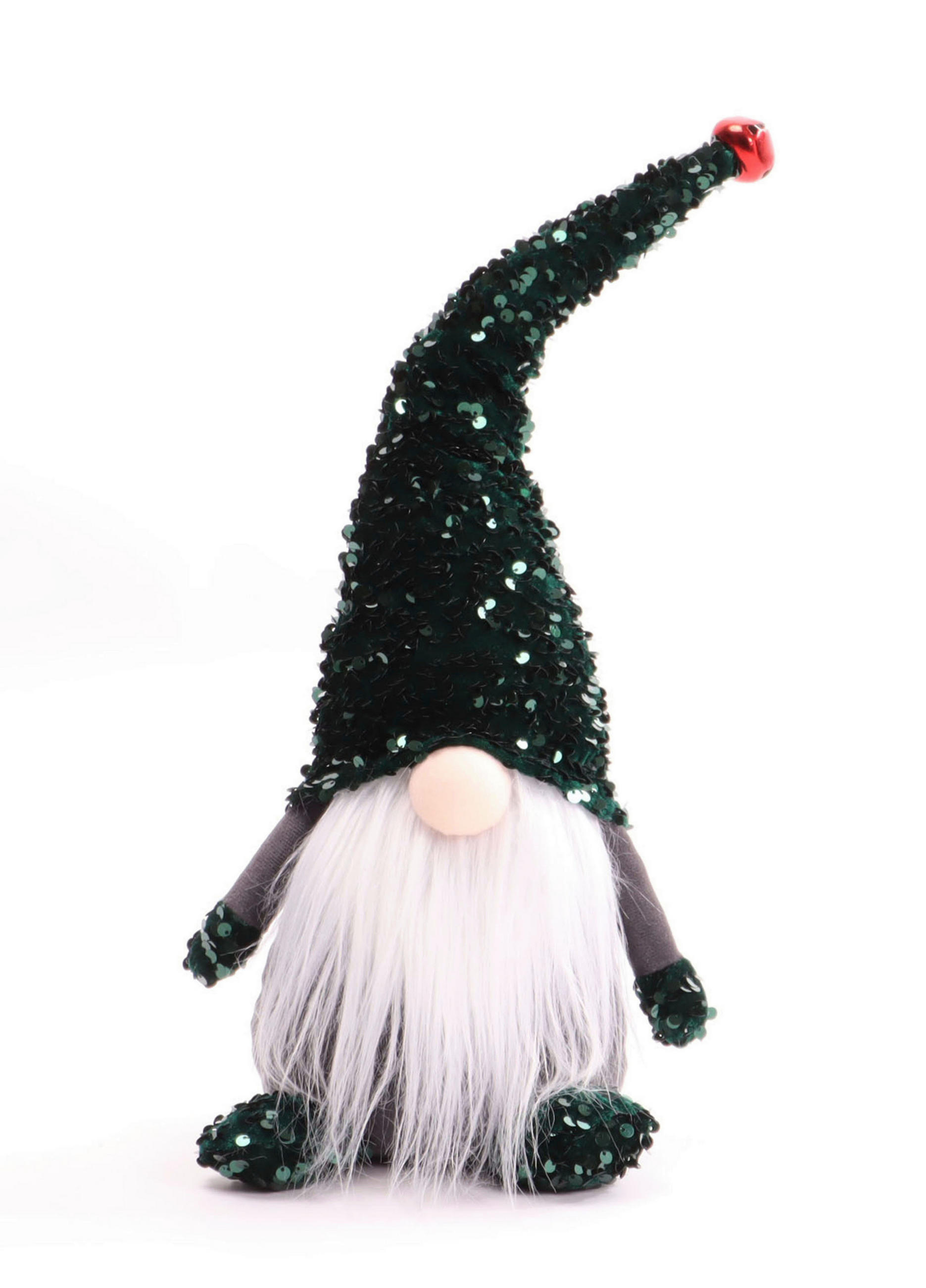 ŠKRIATOK - sivá/biela, Trend, kov/textil (14/40/14cm) - X-Mas