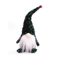 ŠKRIATOK - sivá/biela, Trend, kov/textil (14/40/14cm) - X-Mas