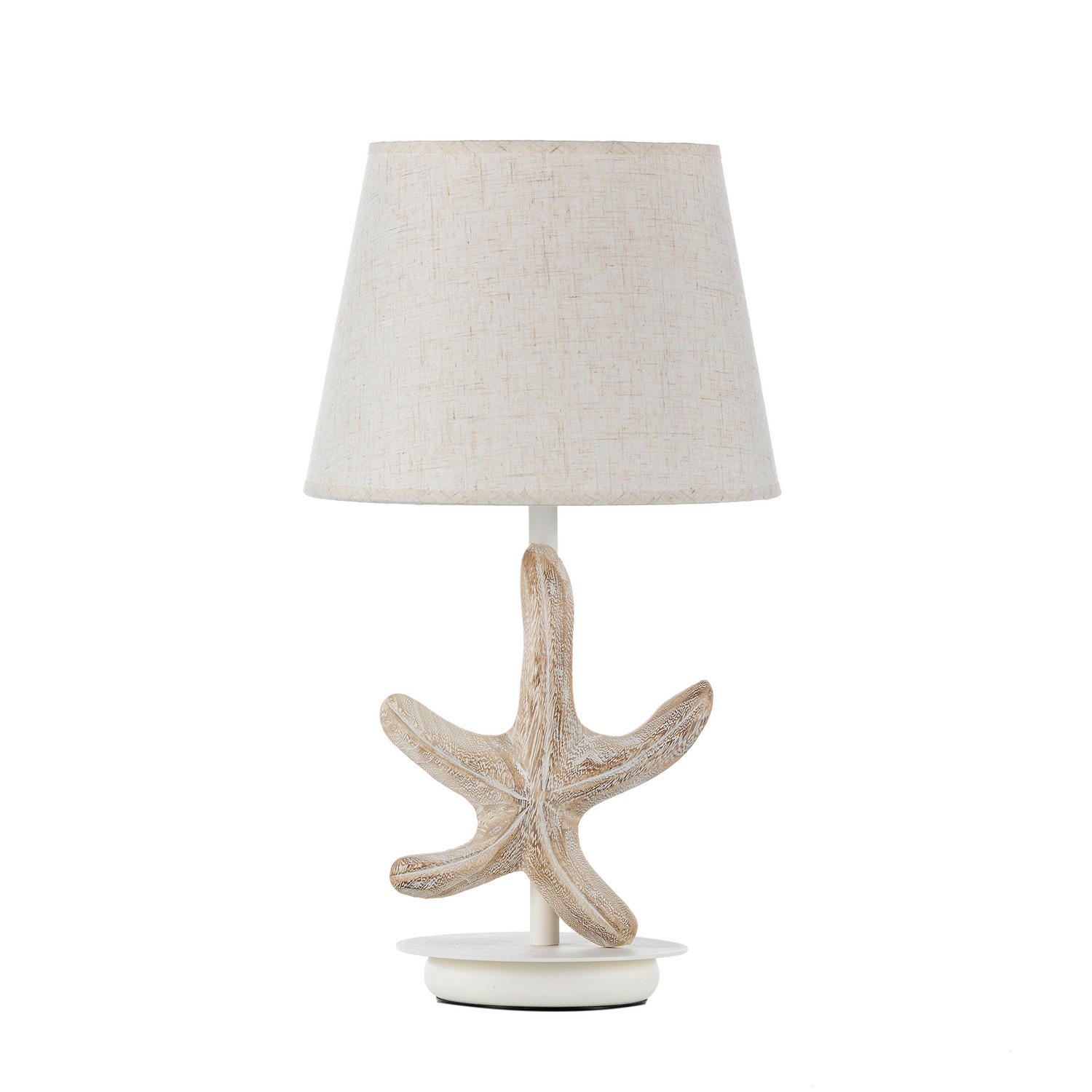 TISCHLEUCHTE STELLINA 25/25/48 cm   - Perlmutt/Weiß, Natur, Kunststoff/Metall (25/25/48cm)