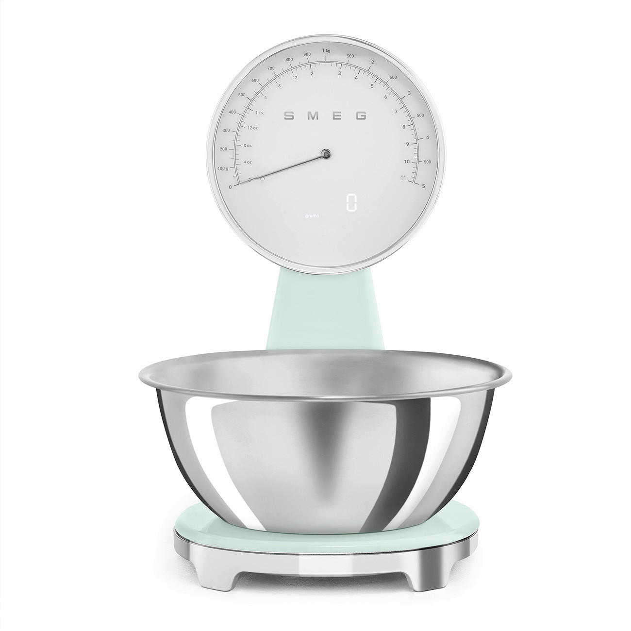 ELEKTRISCHE KÜCHENWAAGE 50's Style  - Pastellgrün, Trend, Kunststoff (18/31.5/25cm) - SMEG