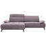 WOHNLANDSCHAFT in Textil Altrosa, Rosa - Schwarz/Altrosa, Design, Textil/Metall (175/270cm) - Carryhome WOHNLANDSCHAFT in Textil Altrosa, Rosa - Schwarz/Altrosa, Design, Textil/Metall (175/270cm) - Carryhome