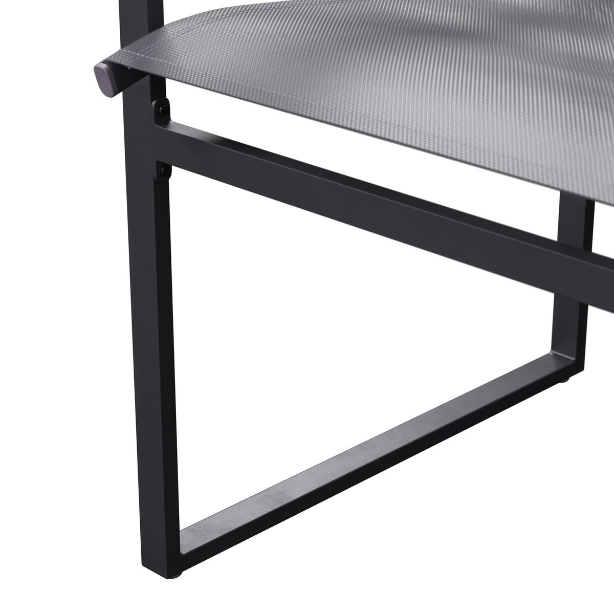 SET STOLICA ZA BAŠTU - siva/prirodna boja, Moderno, metal/tekstil (56/86/53cm) - Bessagi Garden