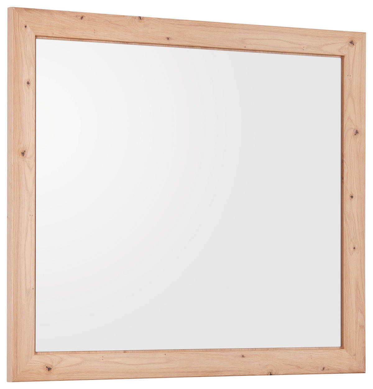 ZIDNO OGLEDALO  87/76/2,5 cm     - boja hrasta, Lajfstajl, staklo/pločasti materijal (87/76/2,5cm) - Hom`in