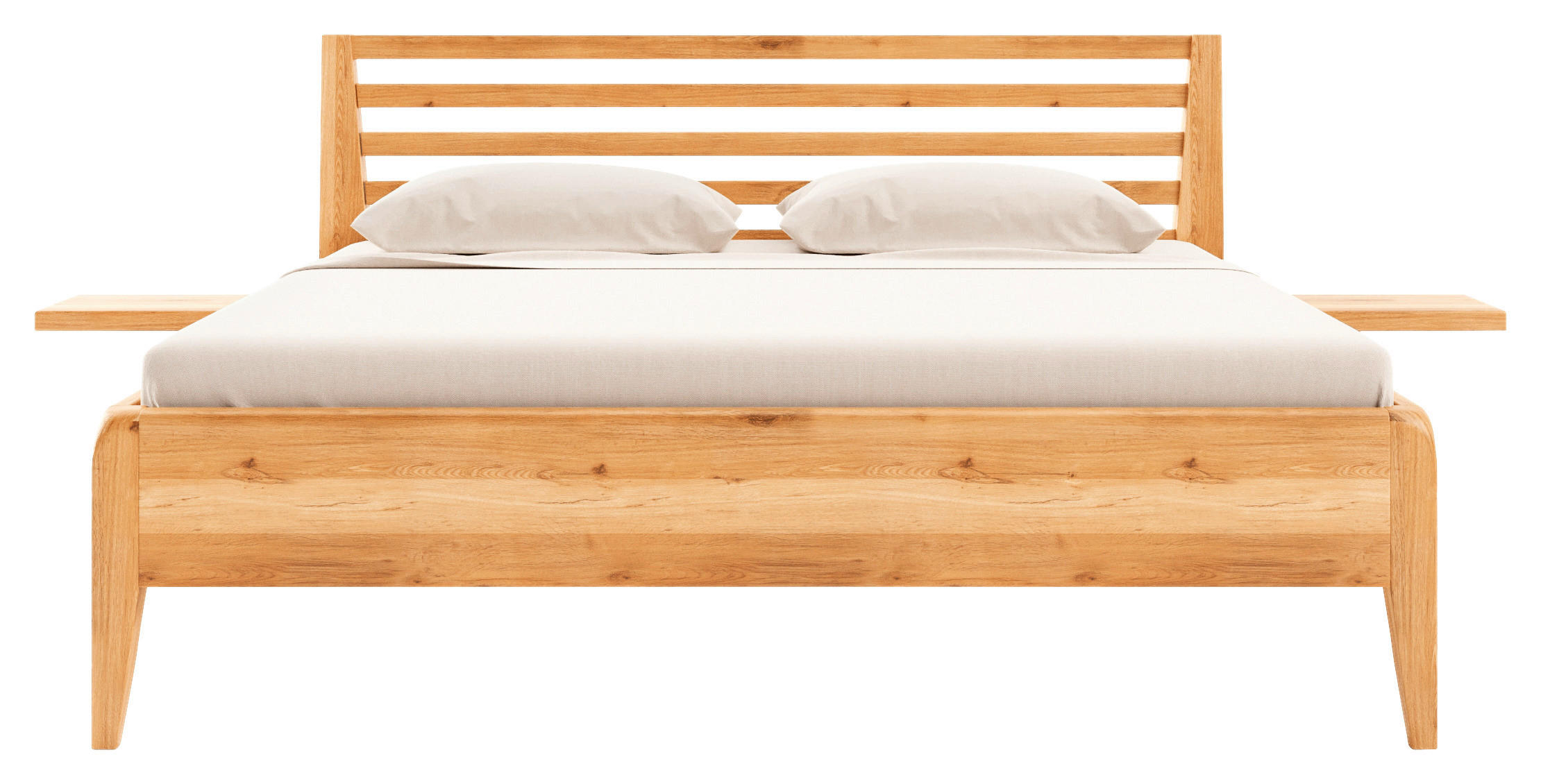BETT 180/200 cm  in Naturfarben, Kernbuche  - Naturfarben/Kernbuche, MODERN, Holz (180/200cm) - MID.YOU
