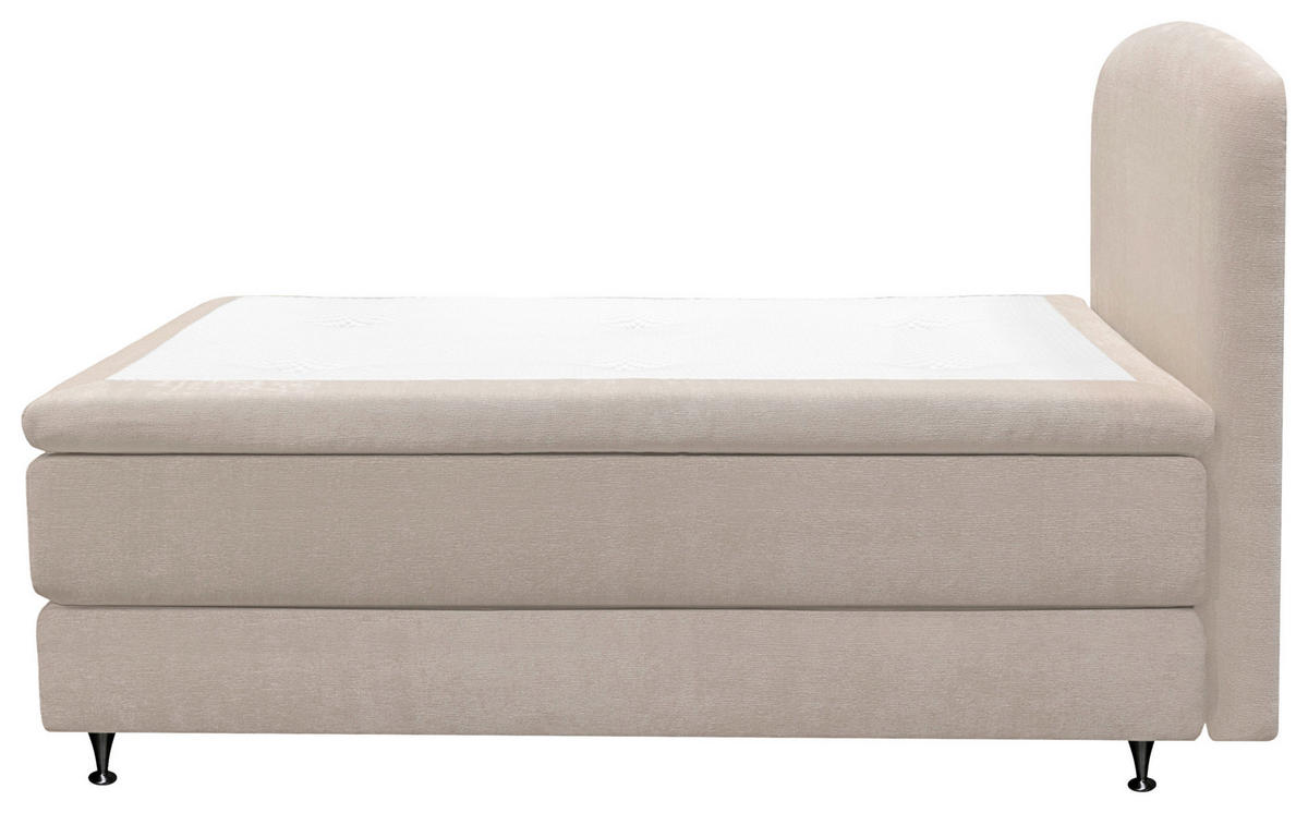 KONTINENTALSÄNG 120/200 cm  i grå  - svart/grå, Klassisk, metall/trä (120/200cm) - Visionight