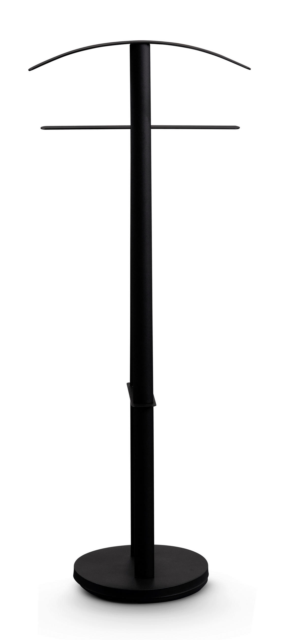 HERRENDIENER in Schwarz 45/113/28 cm   - Schwarz, Design, Metall (45/113/28cm) - Xora